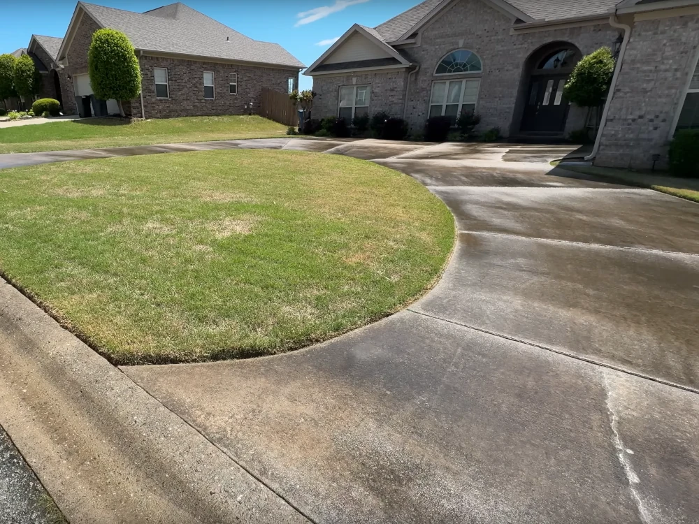 Before pressure washing